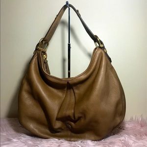 Burberry Brown Hobo Leather Bag